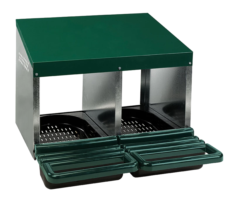 Euro Joe Pluimvee Legnest (2 St.) Met Plastic Vloer 3 Euro Joe Pluimvee Legnest (2 St.) Met Plastic Vloer