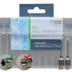 Euro Joe Naald Henke Luer L. 100x15 19Gx5/8" 4 Euro Joe Naald Henke Luer L. 100x15 19Gx5/8" -Euro Joe Shop 261369