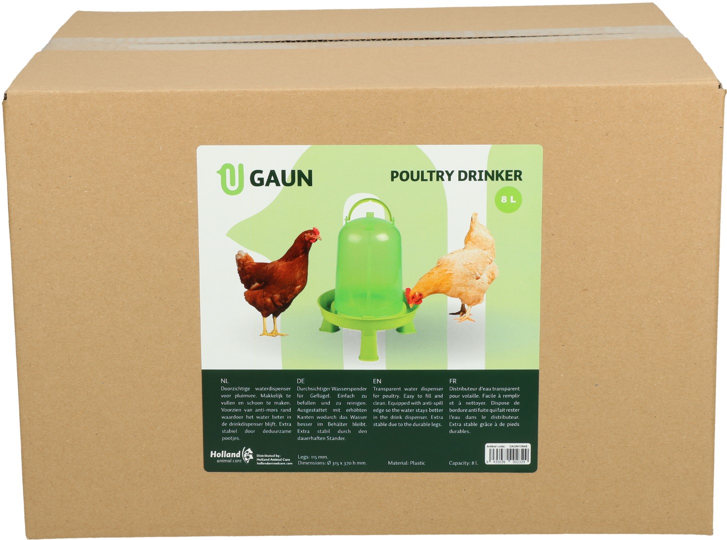 Pluimvee drinktoren 1,5 liter green lemon op pootjes Euro Joe Pluimvee Drinktoren 1,5 Liter Green Lemon Op Pootjes -Euro Joe Shop 263301