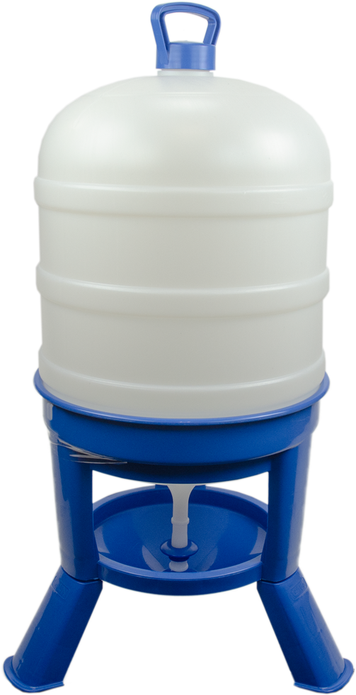 Euro Joe Pluimvee Drinktoren 40 L Blauw Met Sifon Op Pootjes 3 Euro Joe Pluimvee Drinktoren 40 L Blauw Met Sifon Op Pootjes