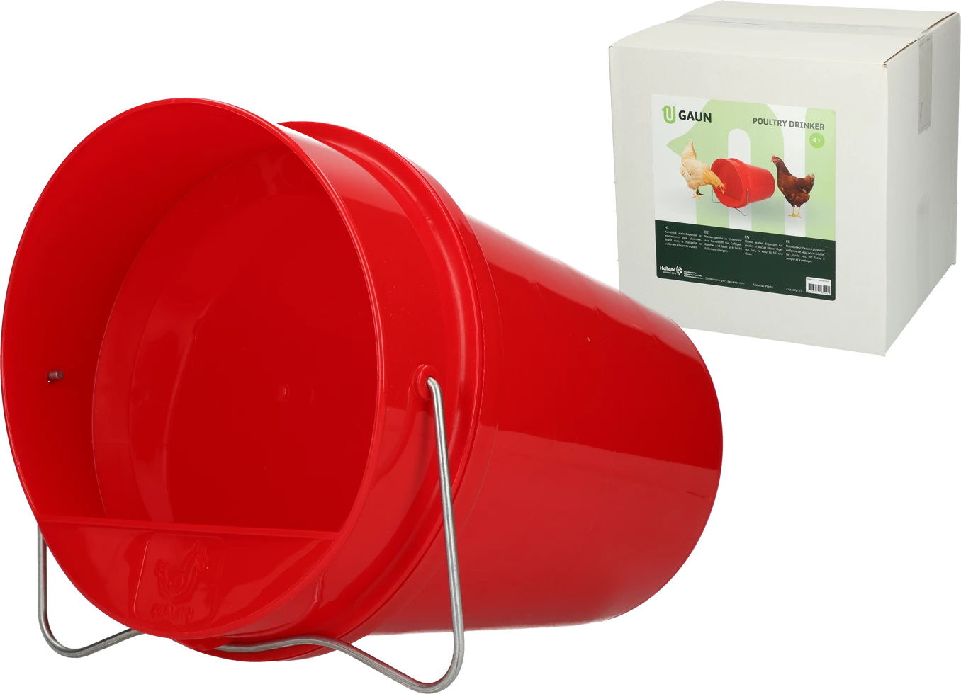 Euro Joe Pluimvee Drinkemmer Kunststof 6 L Red 3 Euro Joe Pluimvee Drinkemmer Kunststof 6 L Red