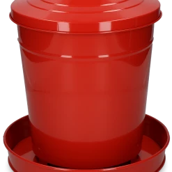 Euro Joe Pluimvee Voertoren Metaal 6 Kg Rood
