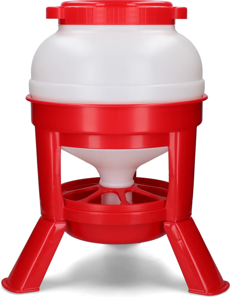 Euro Joe Pluimvee Voertoren 20 L Rood Hopper Op Pootjes 3 Euro Joe Pluimvee Voertoren 20 L Rood Hopper Op Pootjes