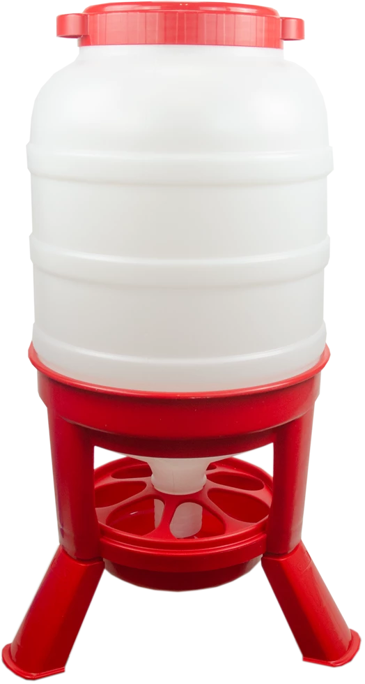 Euro Joe Pluimvee Voertoren 40 Liter Rood Hopper Op Pootjes 3 Euro Joe Pluimvee Voertoren 40 Liter Rood Hopper Op Pootjes