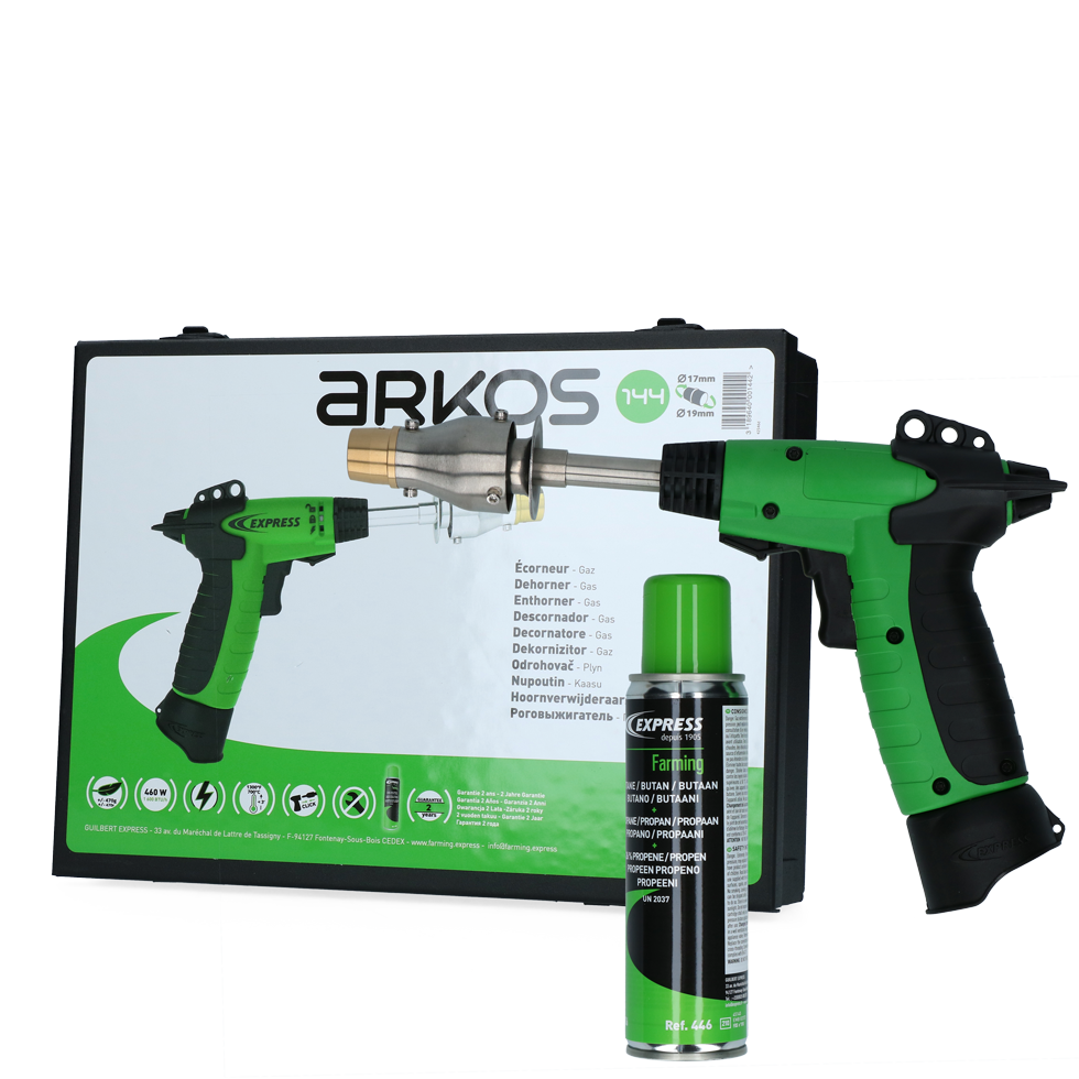 Express Arkos pistool onthoorner kalf op gas 17/19 mm Euro Joe Express Arkos Pistool Onthoorner Kalf Op Gas 17/19 Mm -Euro Joe Shop 273770