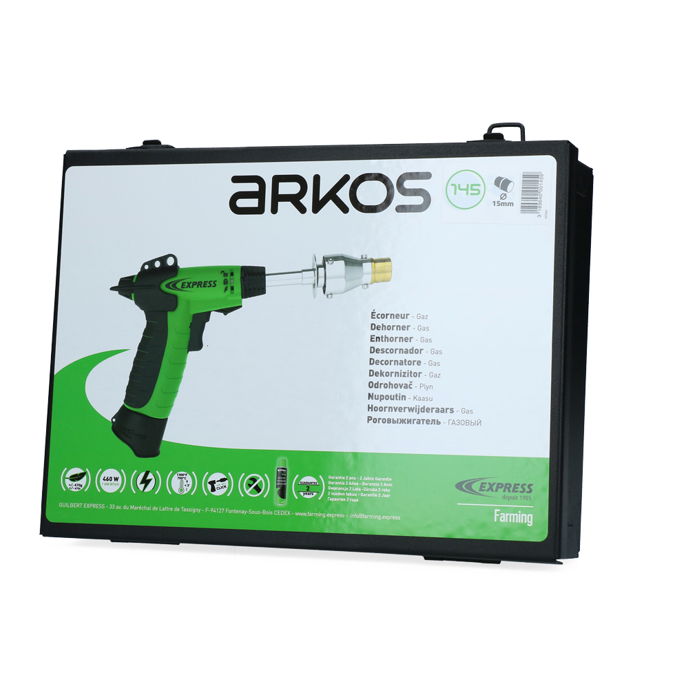 Euro Joe Express Arkos Pistool Onthoorner Kalf/geit Op Gas 15 Mm 4 Euro Joe Express Arkos Pistool Onthoorner Kalf/geit Op Gas 15 Mm - Image 2