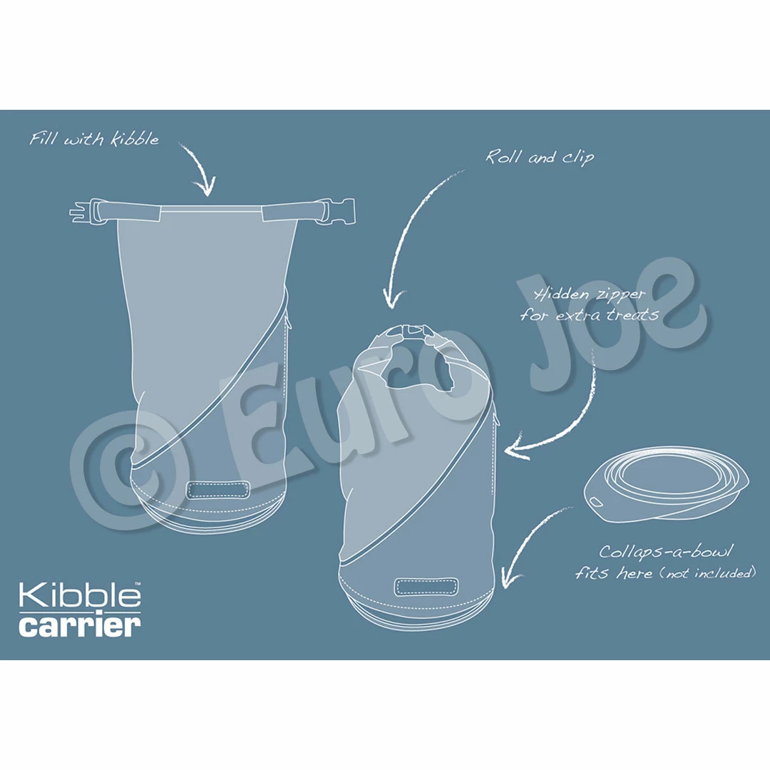 Euro Joe KURGO Kibble Food Carrier Red-2,2kg 18x18x36cm 8 Euro Joe KURGO Kibble Food Carrier Red-2,2kg 18x18x36cm - Image 6