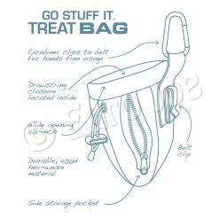 Euro Joe KURGO Go Stuff It Treat Bag Blue-14x7,5x1,5cm 7 Euro Joe KURGO Go Stuff It Treat Bag Blue-14x7,5x1,5cm -Euro Joe Shop K01672 KURGO Go Stuff It Treat Bag CoastalBlue Info 1