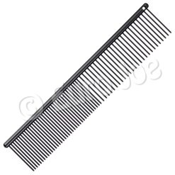 Euro Joe Groom Professional Black Anti Static Fine/Coarse Comb 20cm