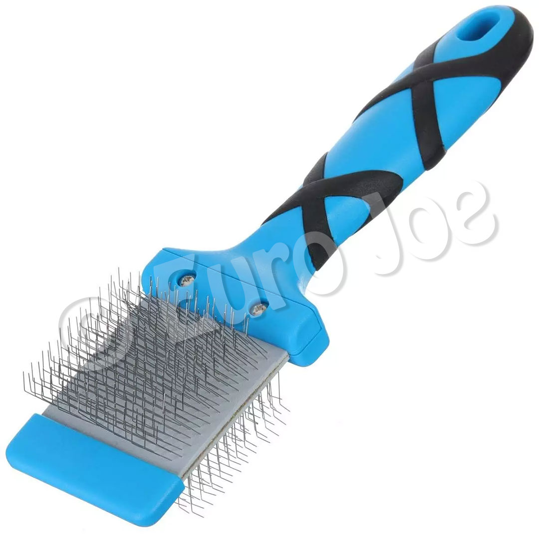 Groom Professional Double Sided Flexible Slicker Brush Firm Euro Joe Groom Professional Double Sided Flexible Slicker Brush Firm -Euro Joe Shop double sided flexi slicker brush01
