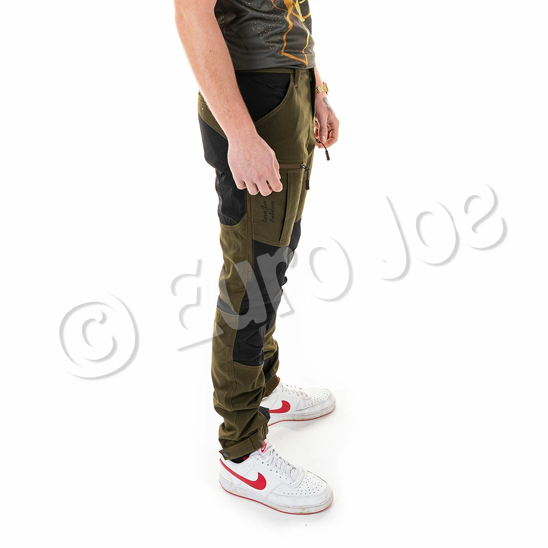 Euro Joe Trousers "Easy Fit" Men's Khaki/black 4 Euro Joe Trousers "Easy Fit" Men's Khaki/black - Image 2