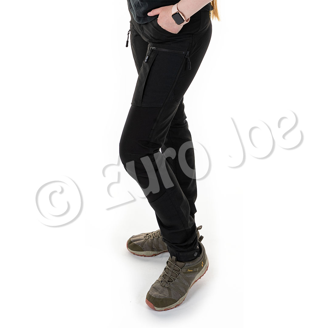 Euro Joe Trousers "Easy Fit" Ladies Black/black 5 Euro Joe Trousers "Easy Fit" Ladies Black/black - Image 3