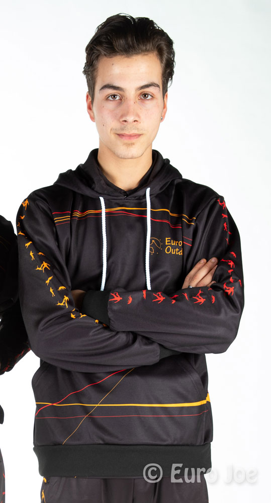 Hoody black Euro Joe Hoody Black -Euro Joe Shop hoodie zwart 1